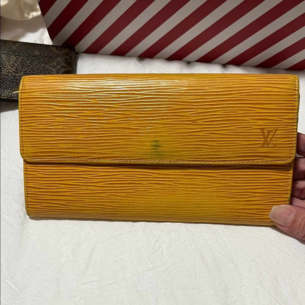 Authentic Louis Vuitton Mustard Yellow wallet